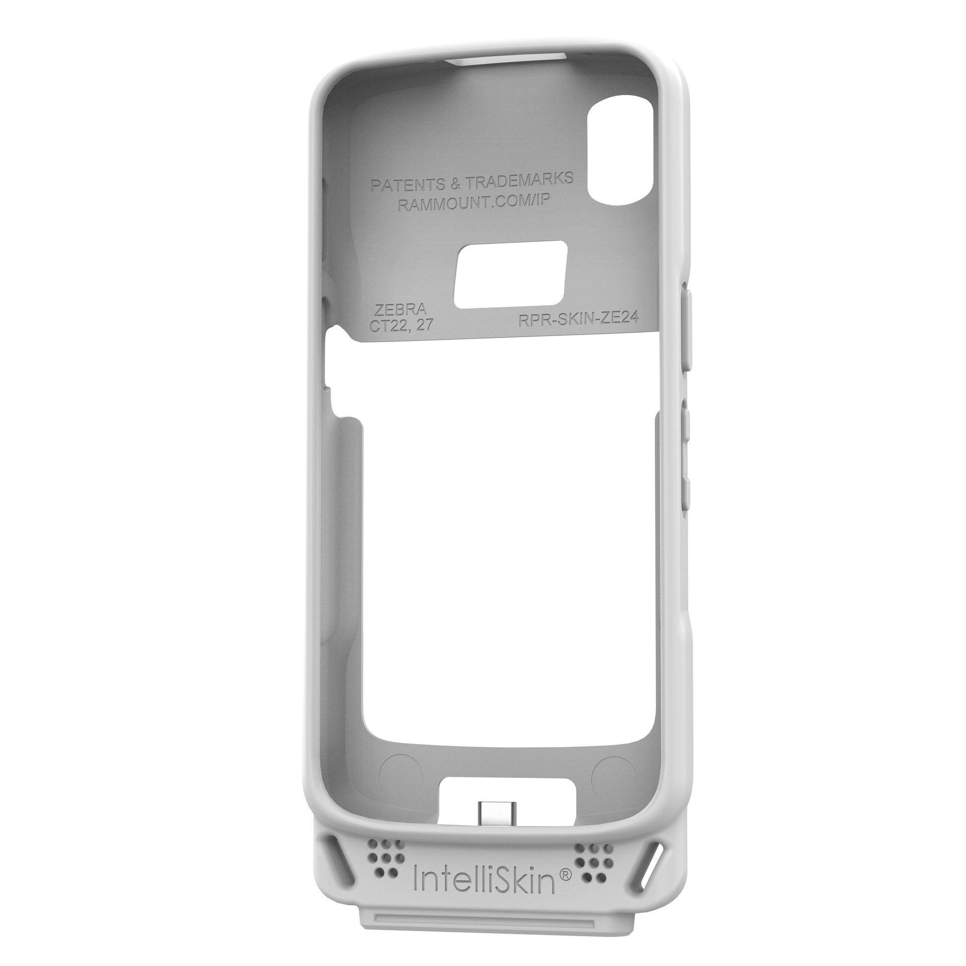 IntelliSkin® for Zebra TC22/27 - Gray (RAM-GDS-SKIN-ZE24-GRY)