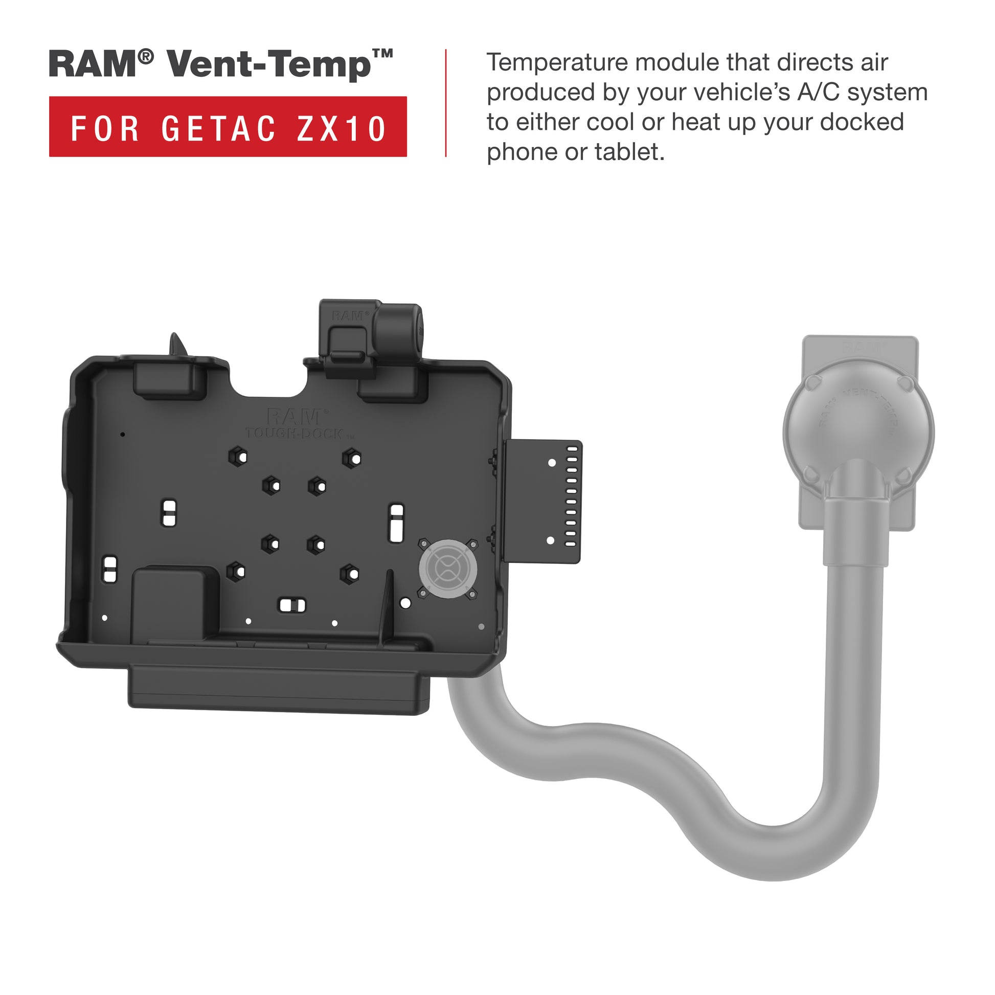 RAM® Power + Data Dock for Getac ZX10 (RAM-HOL-GE4PDU)
