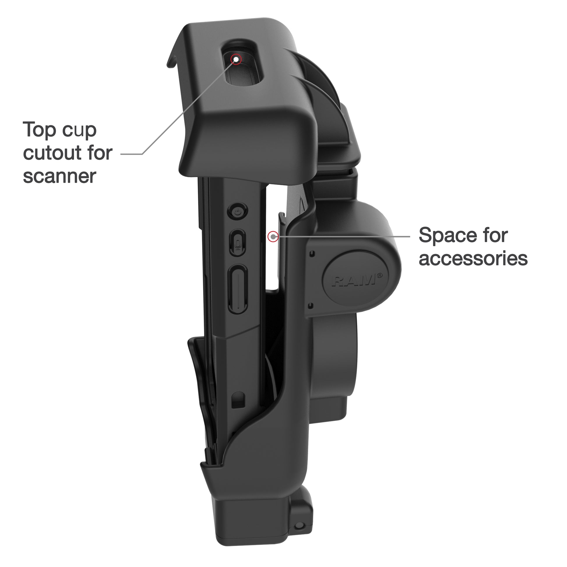 RAM® Spring Loaded Holder for Honeywell CT40/45/47 (RAM-HOL-HON12U)
