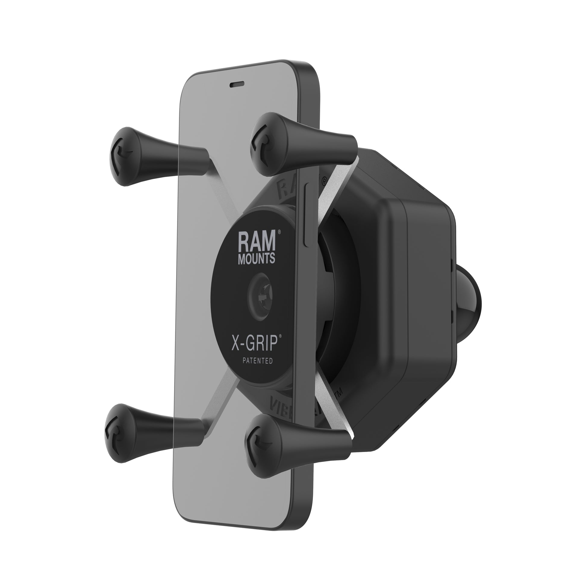 RAM® X-Grip® Phone Holder with Ball & Vibe-Safe™ Adapter (RAM-HOL-UN7B-462)