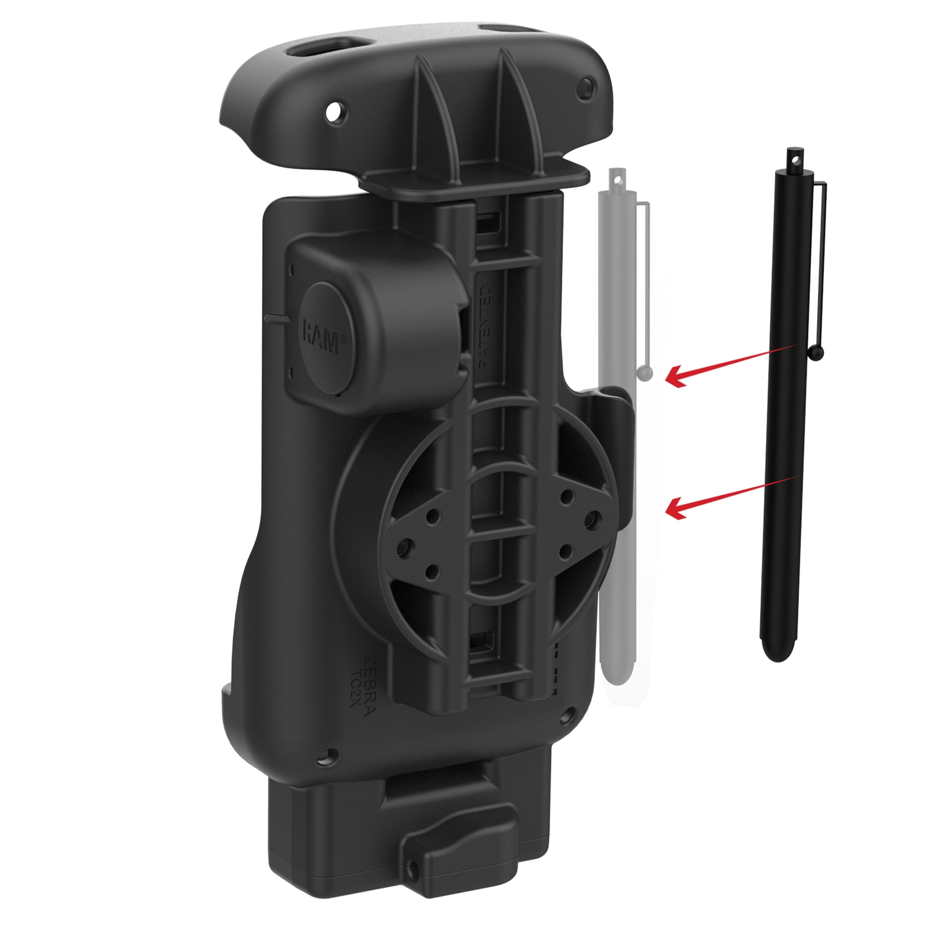 RAM® Form-Fit Holder for Zebra TC22 & TC27 with Boot (RAM-HOL-ZE24U)