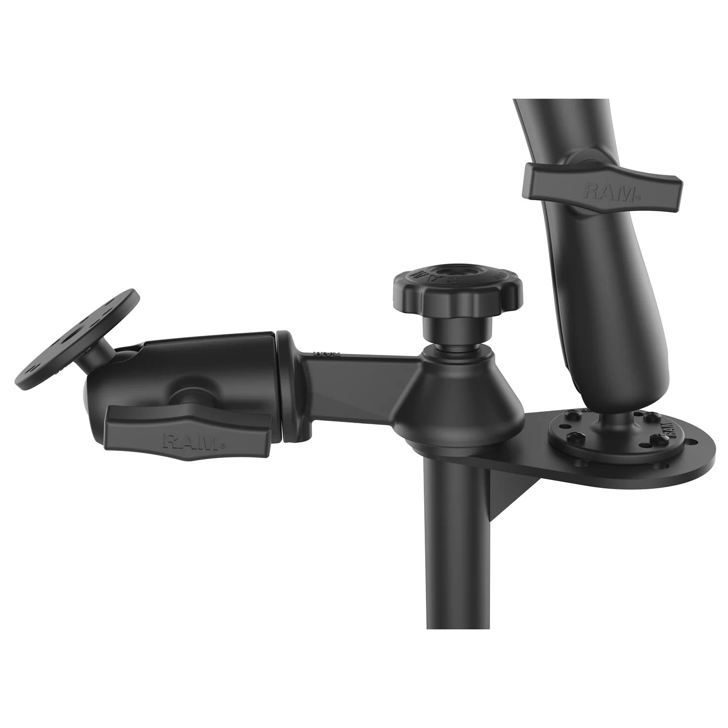 RAM® Tele-Pole™ with 4” & 5” Poles and Double Ball 75x75mm VESA Mount (RAM-VP-SW2F-45-2461)