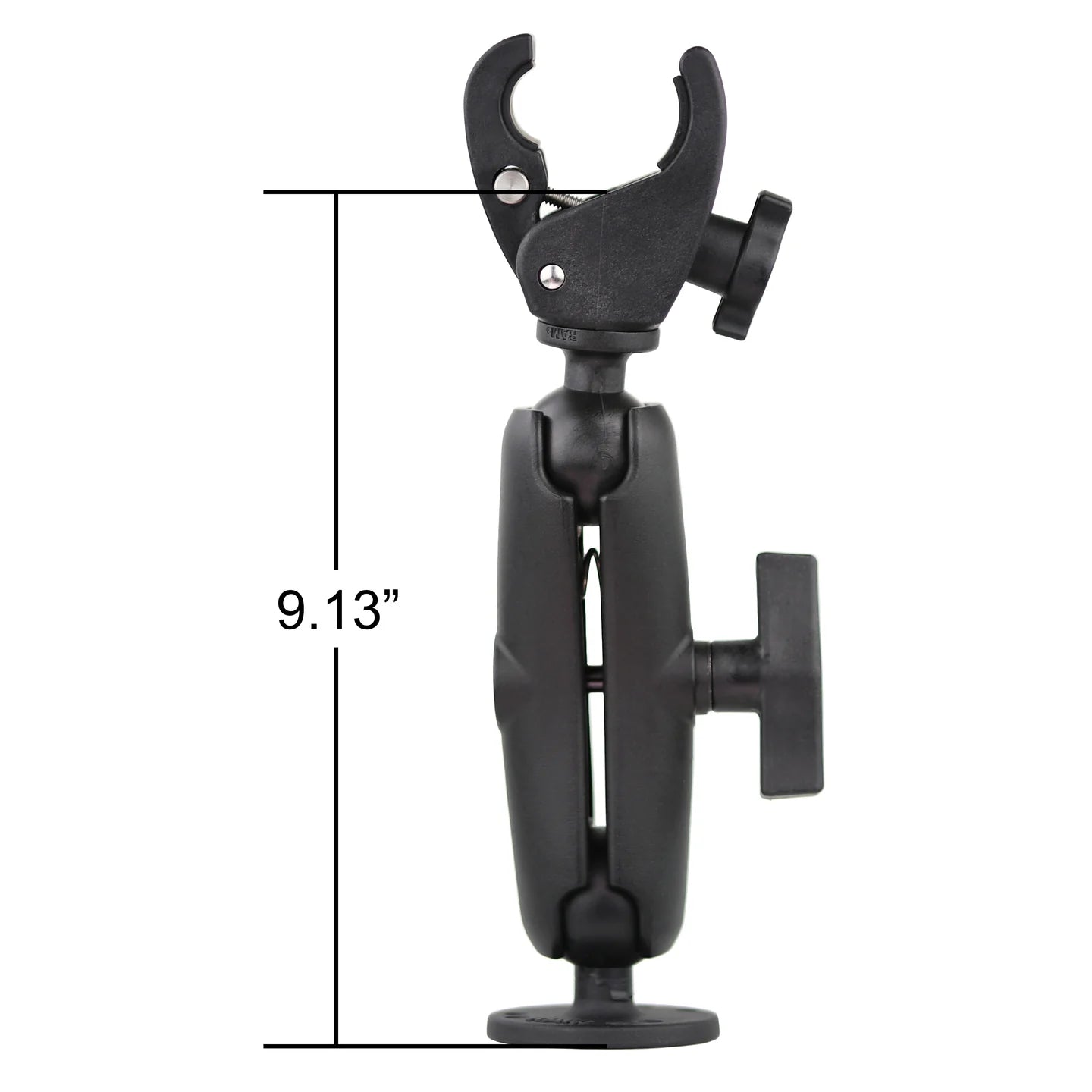 RAM Small Tough-Claw™ Base with Double Socket Arm and 1.5" Round Base Adapter (RAP-400-202U)