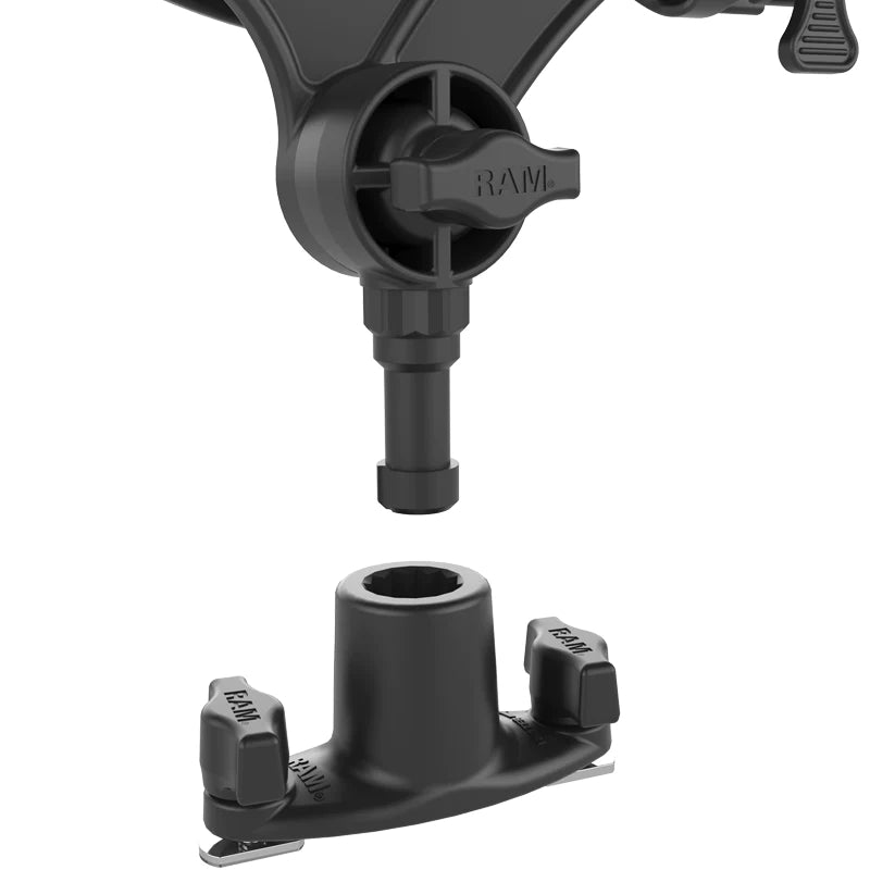 ROD Jr Fishing Rod Holder with Dual T-Bolt Track Base