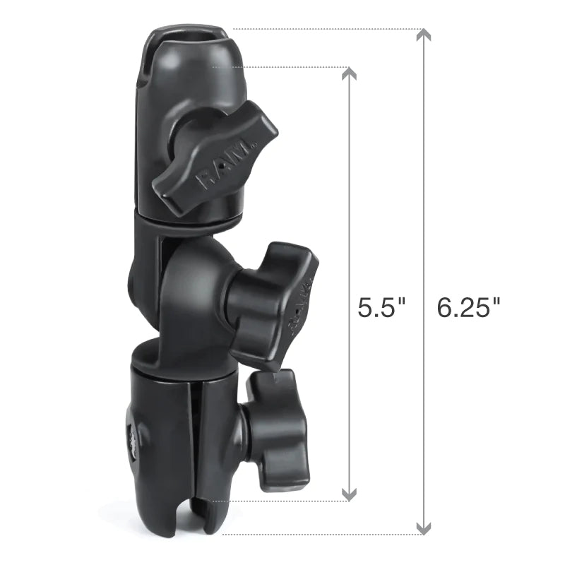 RAM Double Socket Swivel Arm 1" Ball (RAP-B-200-2U) - Image1