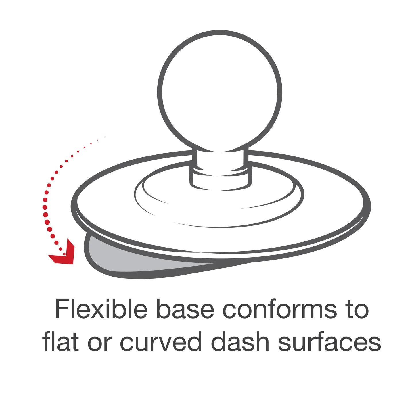RAM PSA Adhesive Base with 1" Ball (RAP-B-378U)
