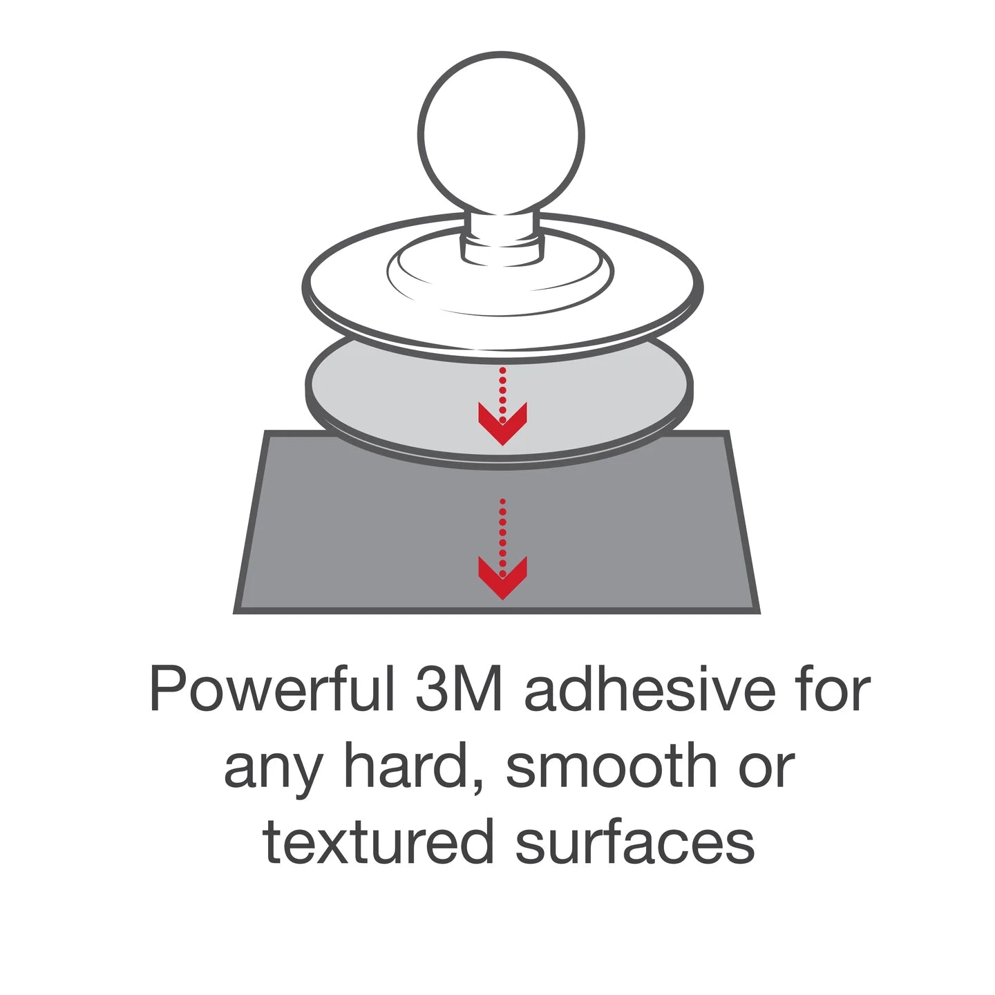 RAM PSA Adhesive Base with 1" Ball (RAP-B-378U)