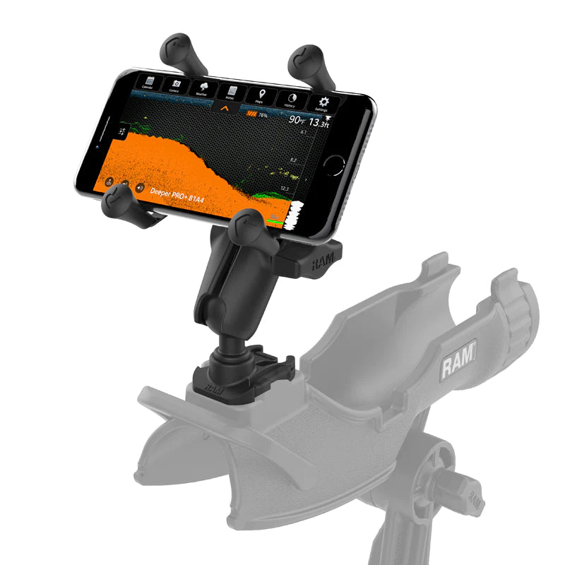 RAM® X-Grip® Phone Mount with Ball Adapter for GoPro Bases (RAP-B-GOP2-UN7U)