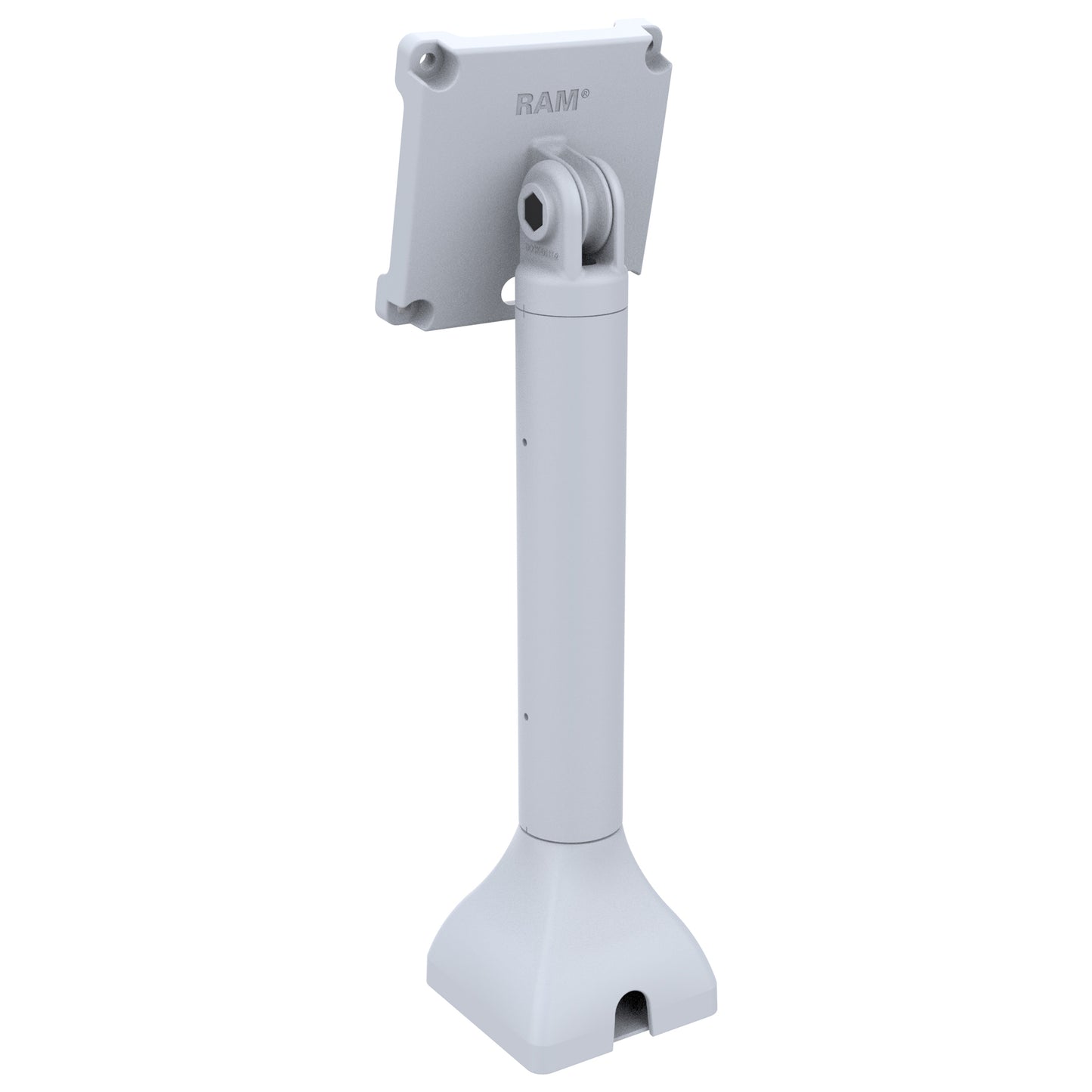 RAM® 14" Pedestal Mount with 100mm VESA & Cable Routing - Gray (RAP-D11H-14-V100-GRY)