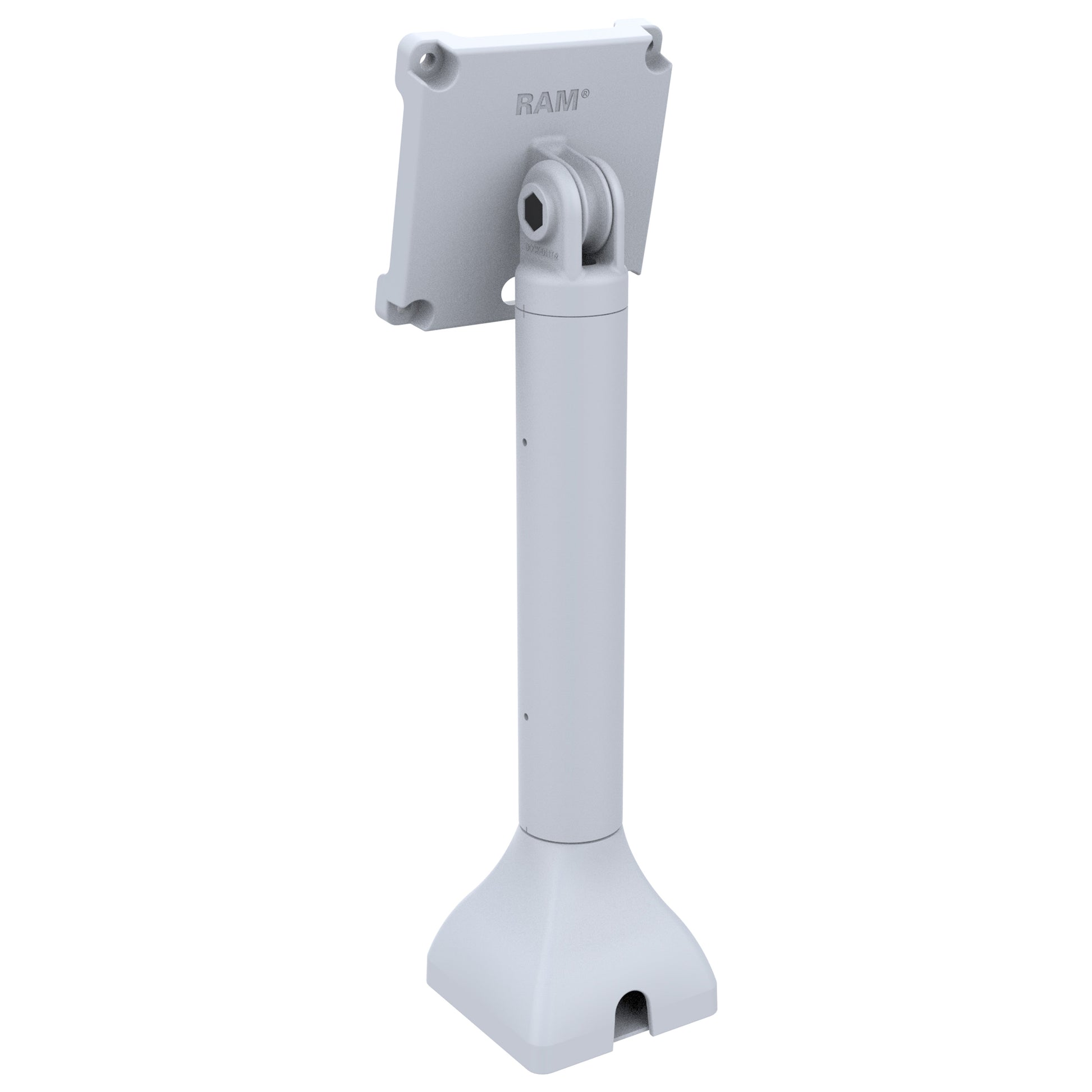 RAM® 14" Pedestal Mount with 100mm VESA & Cable Routing - Gray (RAP-D11H-14-V100-GRY)