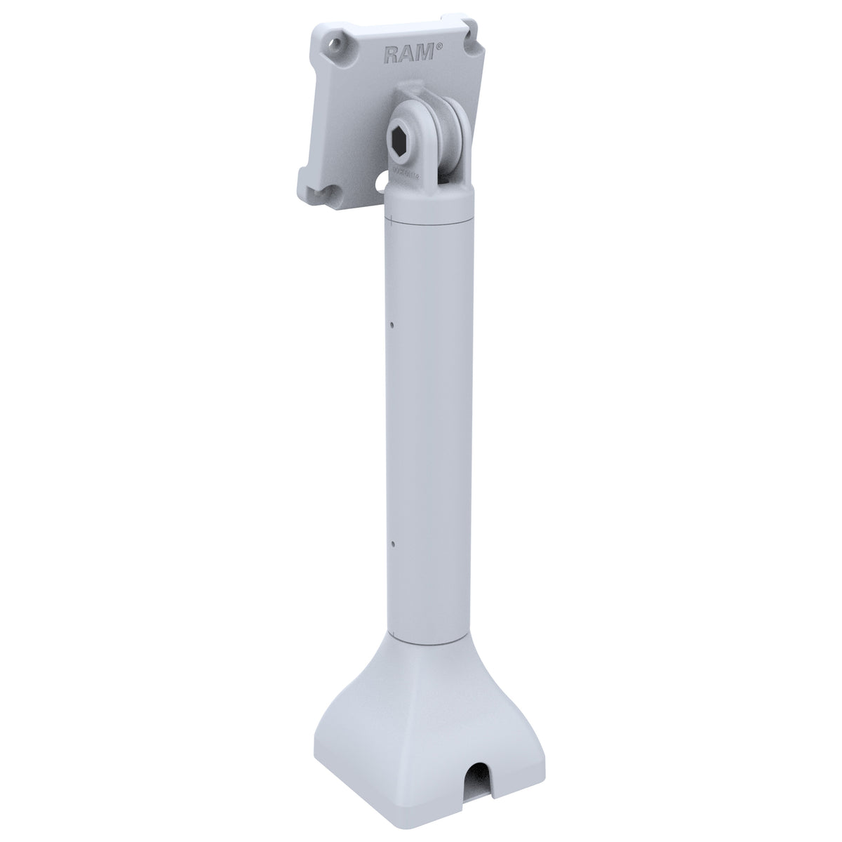 RAM® 14" Pedestal Mount with 75mm VESA & Cable Routing - Gray (RAP-D11H-14-V75-GRY)