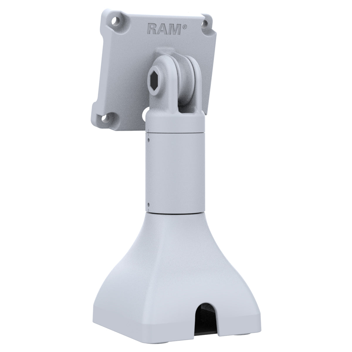 RAM® 7" Pedestal Mount with 75mm VESA & Cable Routing - Gray (RAP-D11H-7-V75-GRY)