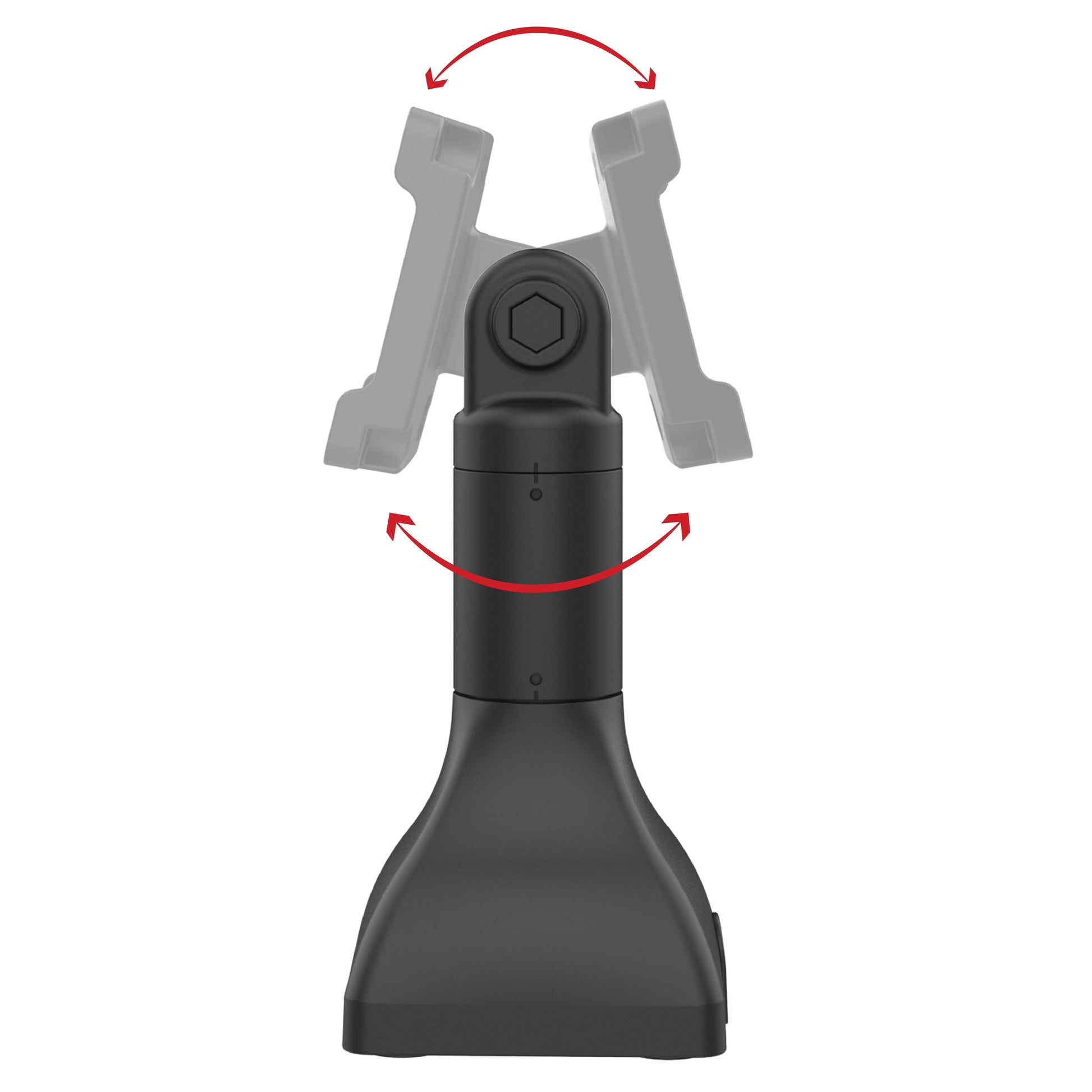 RAM® 7" Pedestal Mount with 75mm VESA & Cable Routing (RAP-D11H-7-V75)