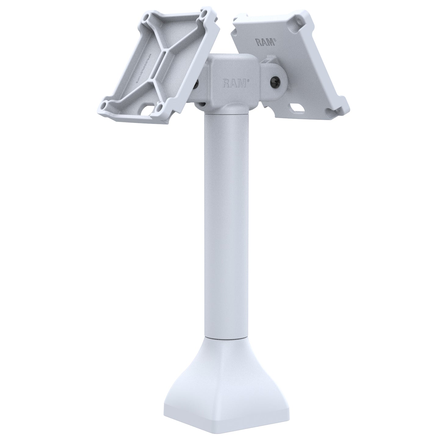 RAM® 14" Pedestal Mount with Dual 100mm VESA Adapters - Gray (RAP-D11H2-14-V100-GRY)