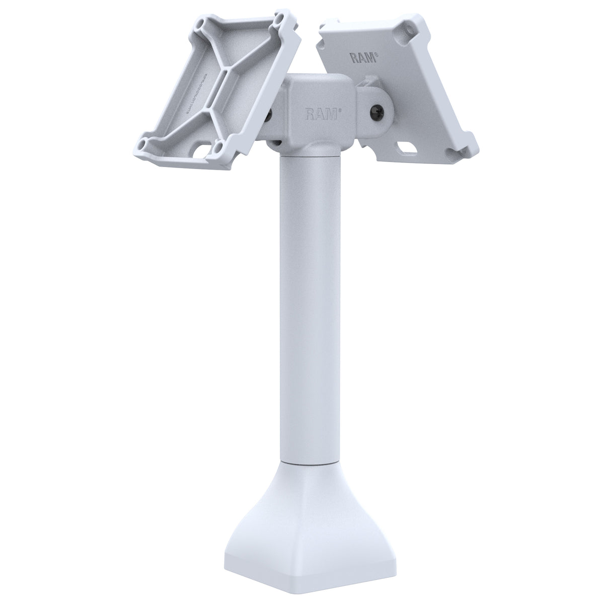 RAM® 14" Pedestal Mount with Dual 100mm VESA Adapters - Gray (RAP-D11H2-14-V100-GRY)