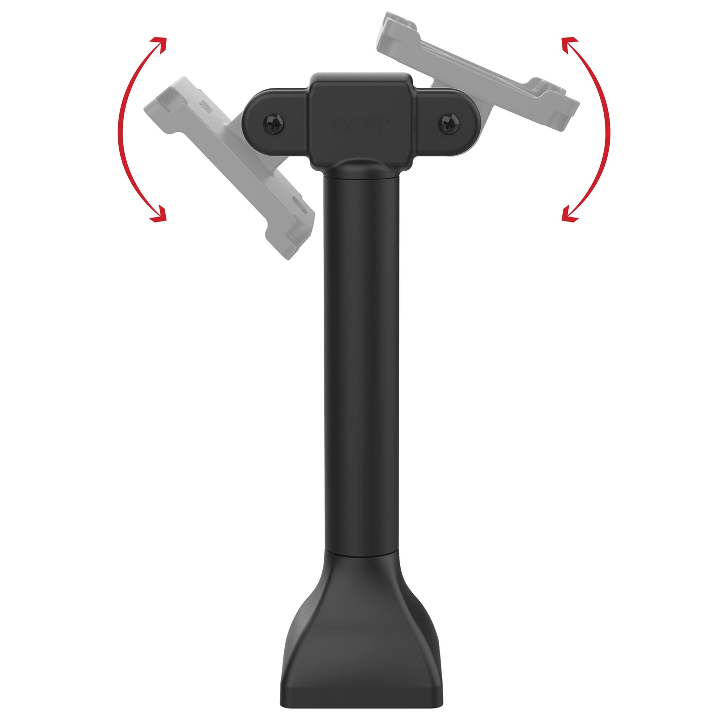 RAM® 14" Pedestal Mount with Dual 100mm VESA Adapters (RAP-D11H2-14-V100)