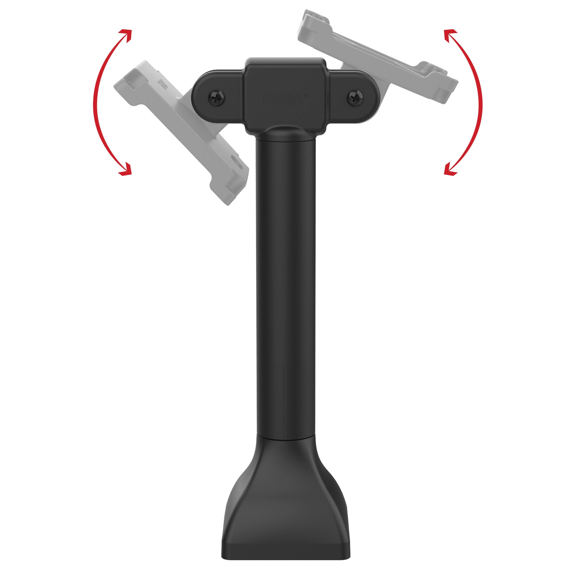 RAM® 14" Pedestal Mount with Dual 100mm VESA Adapters (RAP-D11H2-14-V100)