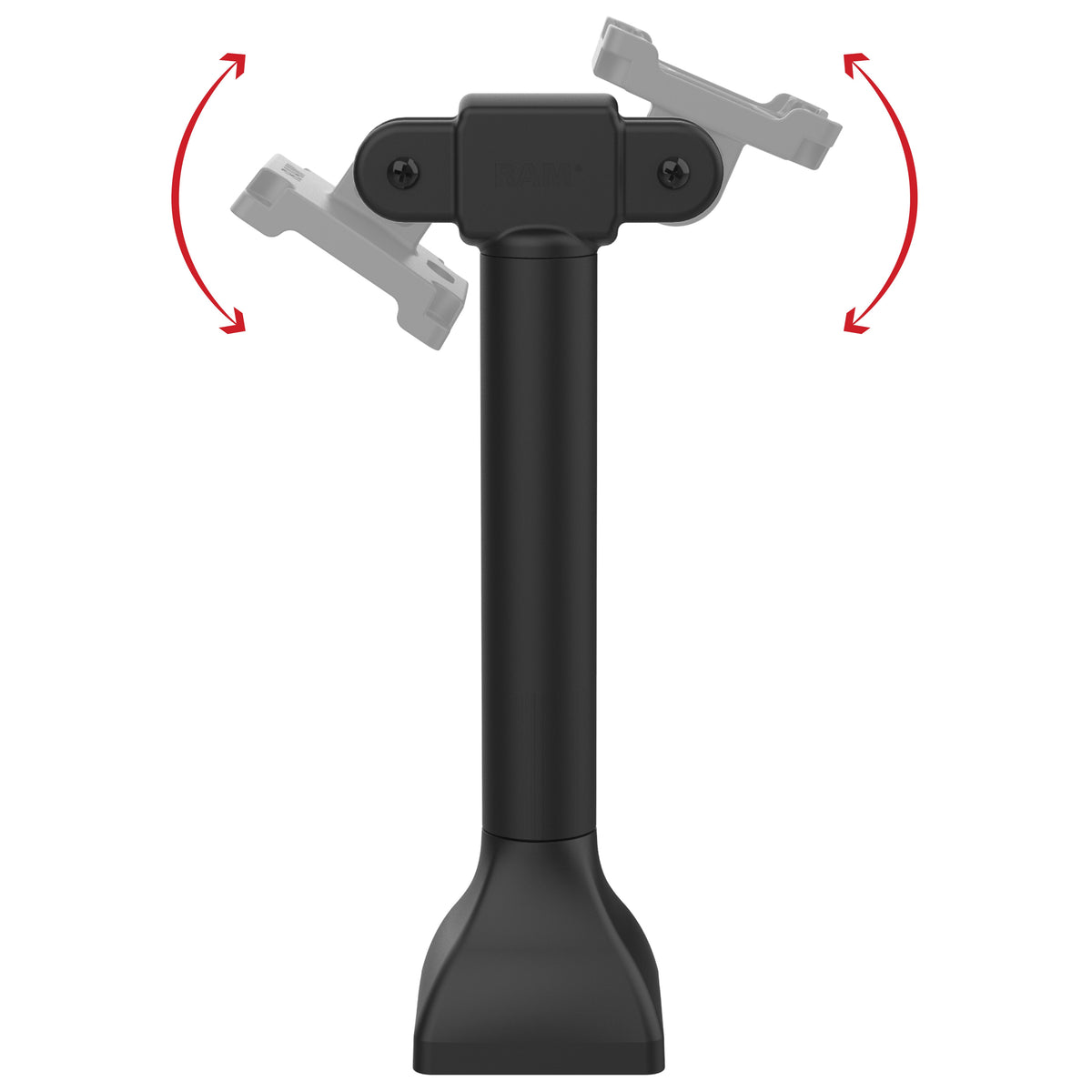 RAM® 14" Pedestal Mount with Dual 75mm VESA Adapters (RAP-D11H2-14-V75)