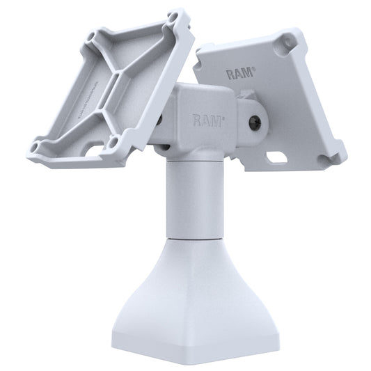 RAM® 7" Pedestal Mount with Dual 100mm VESA Adapters - Gray (RAP-D11H2-7-V100-GRY)