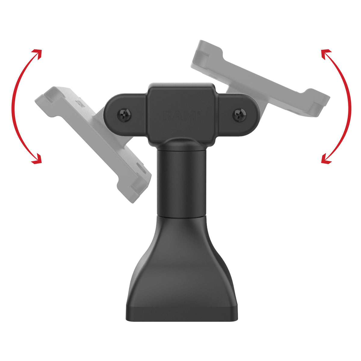 RAM® 7" Pedestal Mount with Dual 100mm VESA Adapters (RAP-D11H2-7-V100)