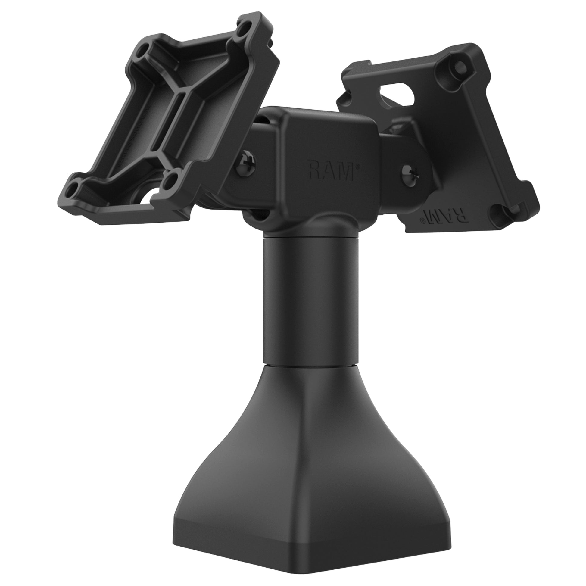 RAM® 7" Pedestal Mount with Dual 75mm VESA Adapters (RAP-D11H2-7-V75)