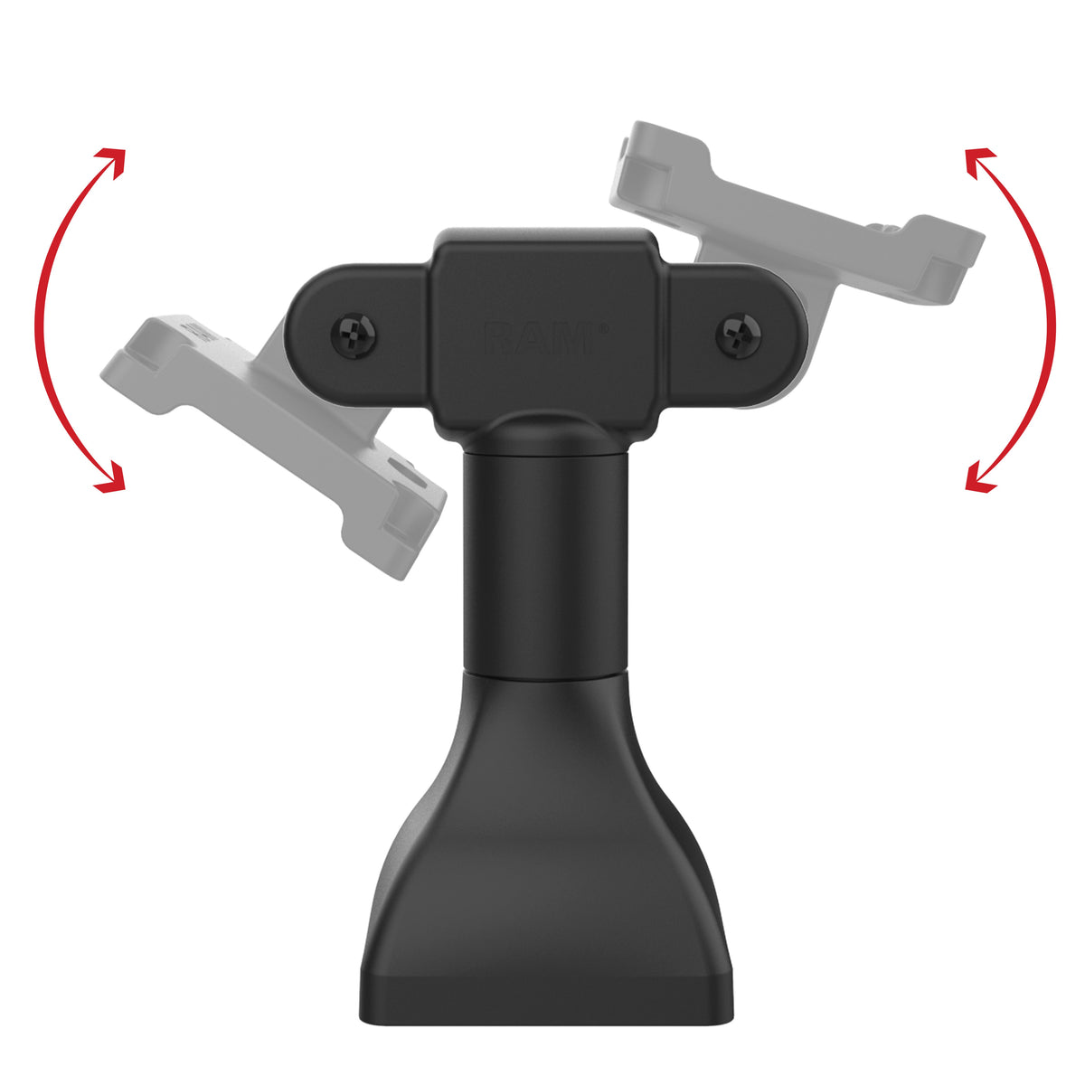 RAM® 7" Pedestal Mount with Dual 75mm VESA Adapters (RAP-D11H2-7-V75)