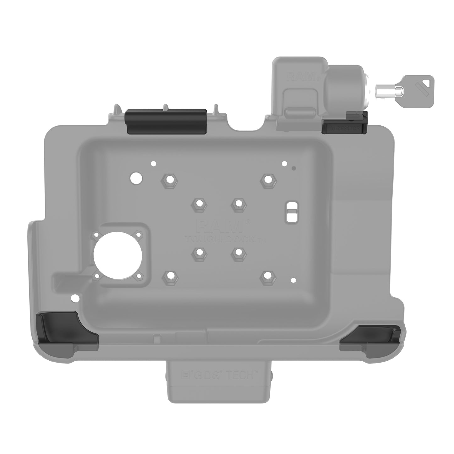 RAM® Inserts for Zebra ET4x 10" without Rugged Frame - Latch Docks (RAP-INSERT-ZE21LU)