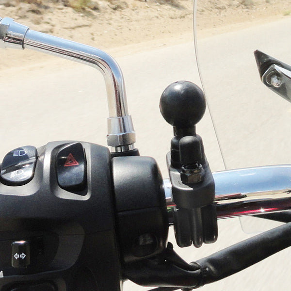 RAM 1" Ball with Steel U-bolt Rail Base (RAM-B-231U)