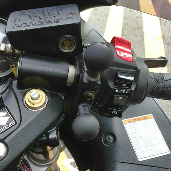RAM Motorcycle Brake/Clutch Reservoir Base w/ 1" Balls (RAM-B-309-2U)