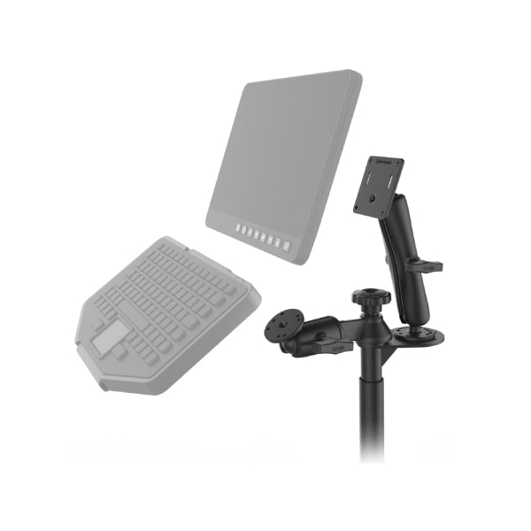 RAM® Tele-Pole™ with 4” & 5” Poles and Double Ball 75x75mm VESA Mount (RAM-VP-SW2F-45-2461)