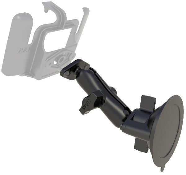 RAM® Twist-Lock Suction Cup Double Ball Mount (RAM-B-166U-C)