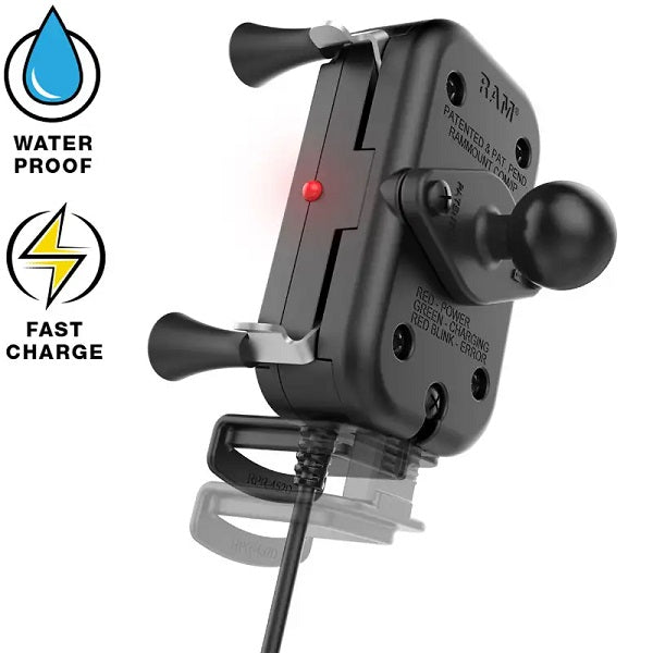 RAM® Tough-Charge™with X-Grip® Tech Waterproof Wireless Charging Holder (RAM-HOL-UN12WB)