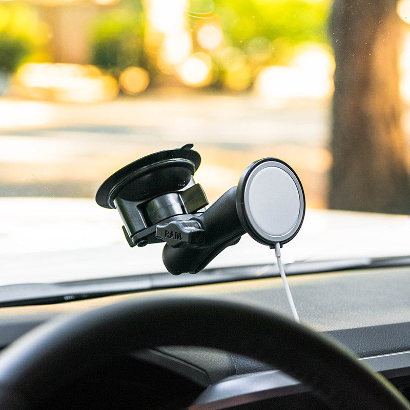 RAM® Twist-Lock™ Suction Cup Mount for Apple 15W MagSafe (RAM-B-166-AP-MAGU)