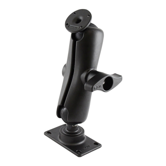 RAM® Double Ball Mount with Round AMPS Plate and 50x100mm VESA Plate (RAM-D-101U-GAM1)