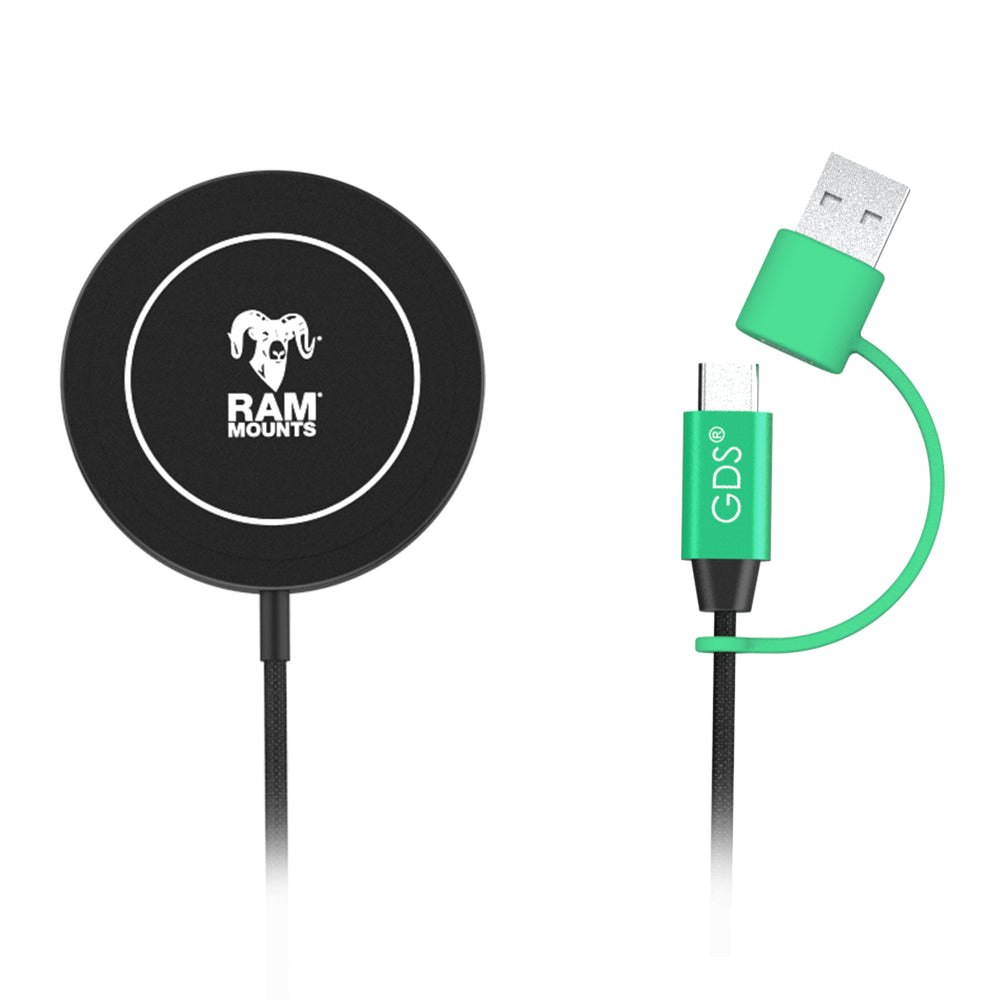 RAM® Qi2 15W Wireless Charger (RAM-GDS-CHARGE-W2M)