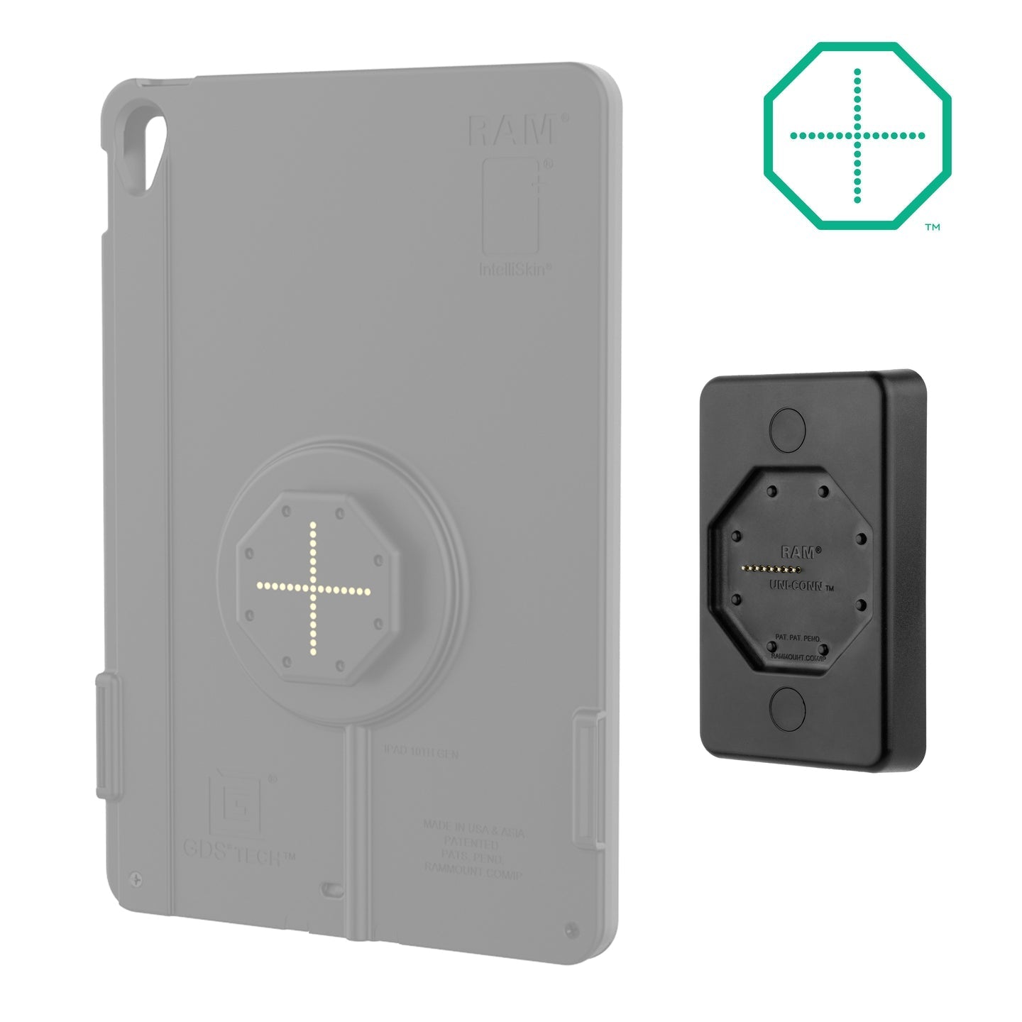 GDS® Uni-Conn™ Powered Wall Dock with USB-C (RAM-GDS-DOCK-W4-CU)