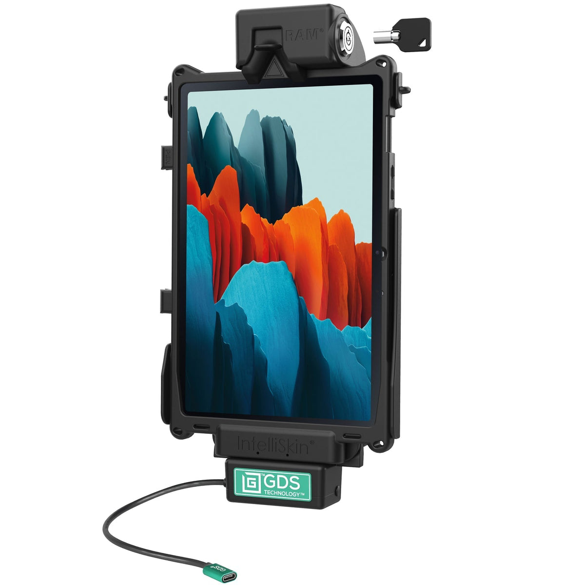 Locking GDS® Tough-Dock™ for Samsung Tab S7, S9, S9 FE/S10 FE & S10 Lite (RAM-GDS-DOCKL-SAM76CPU)