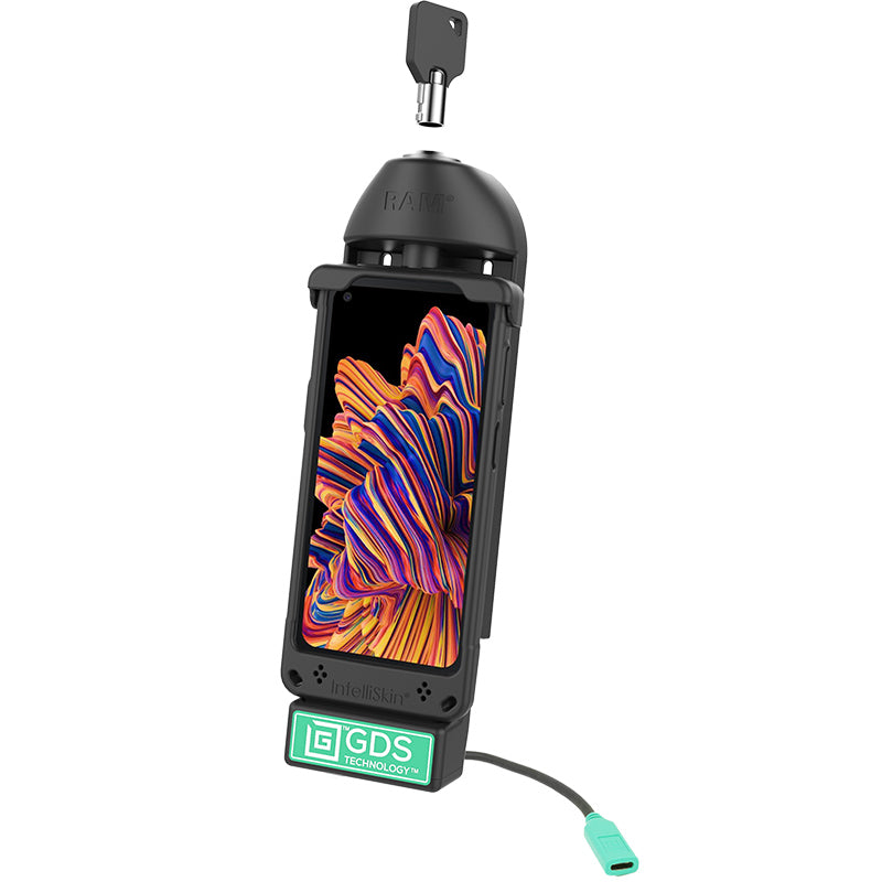 GDS® Locking Vehicle Phone Dock with USB Type-C 3.1 for IntelliSkin® (RAM-GDS-DOCKL-V3CU)