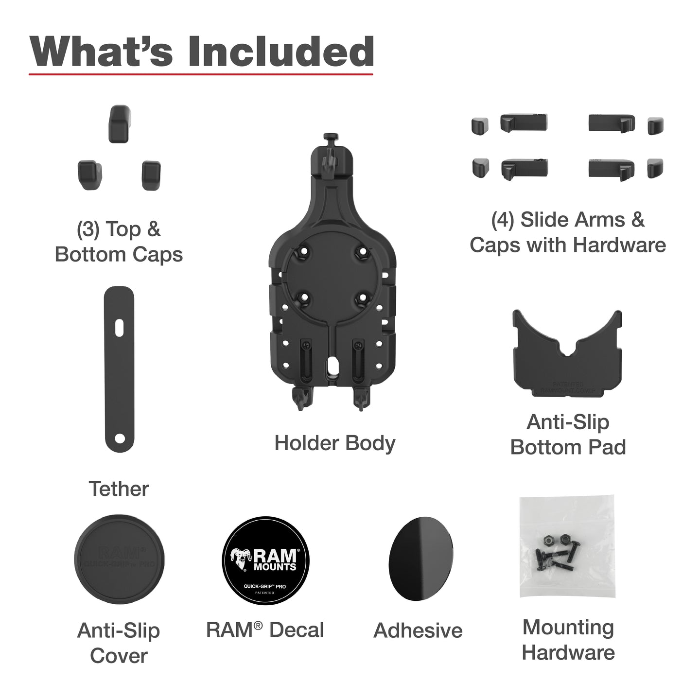 RAM® Quick-Grip™ Pro Phone Holder (RAM-HOL-PD5U)
