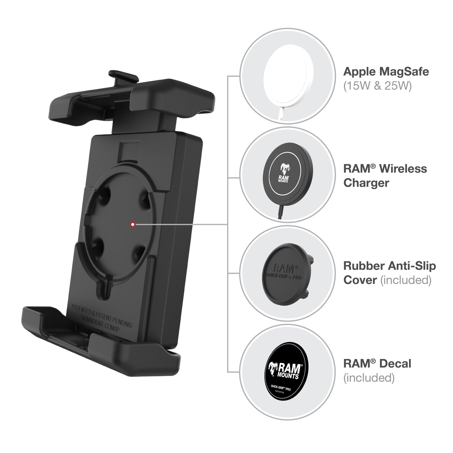 RAM® Quick-Grip™ Pro XL Phone Holder (RAM-HOL-PD7U)
