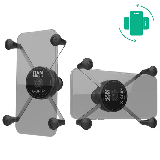 RAM® Rotating X-Grip® Large Phone Holder with Ball - B Size (RAM-HOL-UN10BRU)