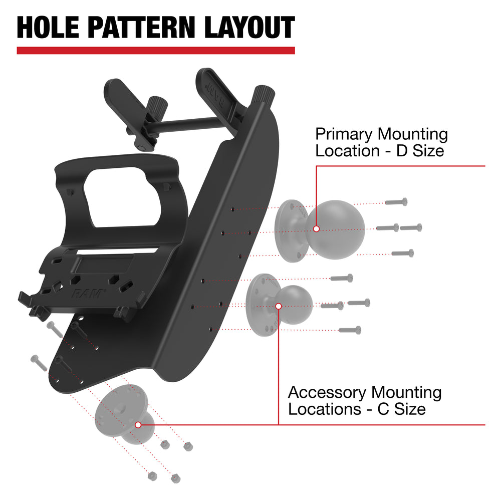 RAM® Printer Mount with Paper Feed for Zebra ZQ630 Series (RAM-PM1-ZE31U)