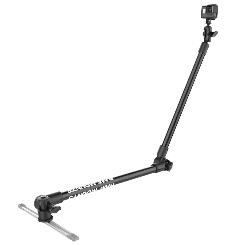 RAM® Tough-Pole™ Camera Mount with Double Pipe & RAM® Track-Node™ Base (RAP-411-18-18-A-GOP1-1)
