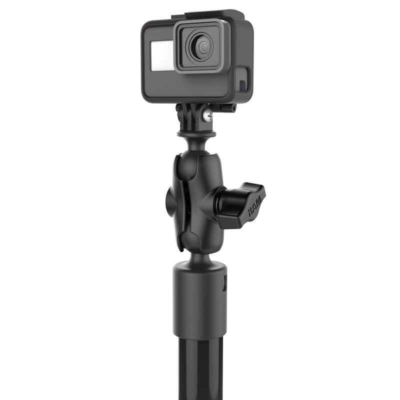 RAM® Tough-Pole™ Camera Mount with Double Pipe & RAM® Track-Node™ Base (RAP-411-18-18-A-GOP1-1)