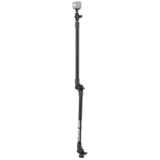 RAM® Tough-Pole™ Camera Mount with Double Pipe & RAM® Track-Node™ Base (RAP-411-18-18-A-GOP1-1)