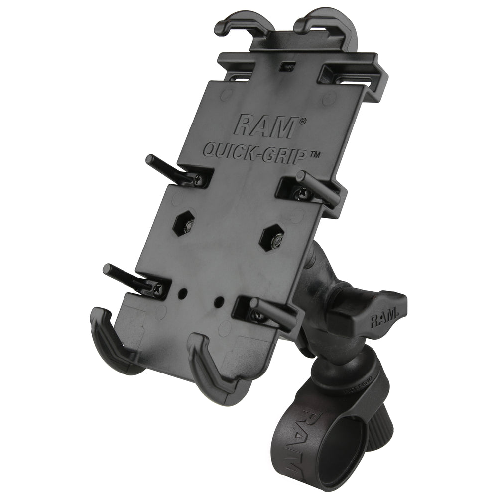 RAM® Quick-Grip™ XL Phone Mount with RAM® Tough-Strap™ Handlebar Base (RAP-B-460-A-PD4U)