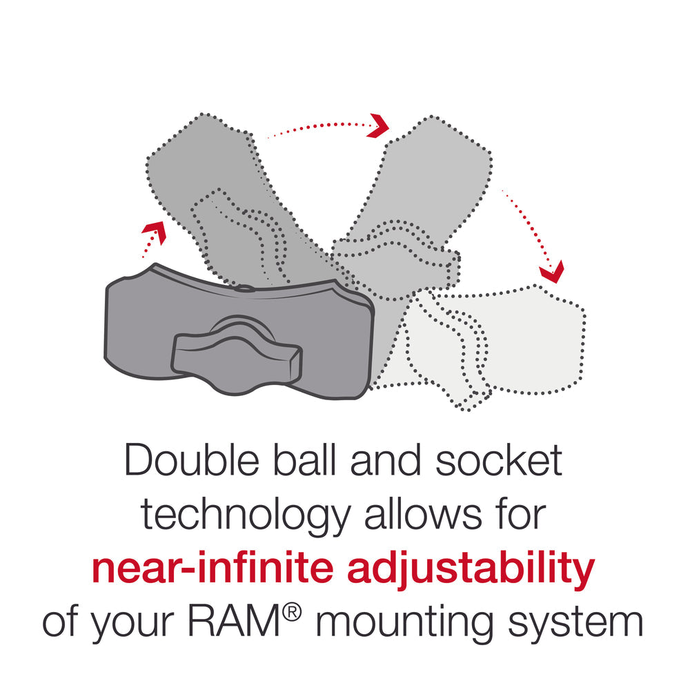RAM® Quick-Grip™ XL Phone Mount with RAM® Tough-Strap™ Handlebar Base (RAP-B-460-A-PD4U)