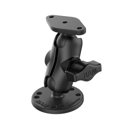 RAM 1" Ball Mount with Short Double Socket Arm, 2.5" Round Base & Diamond Base (RAM-B-138U-A)