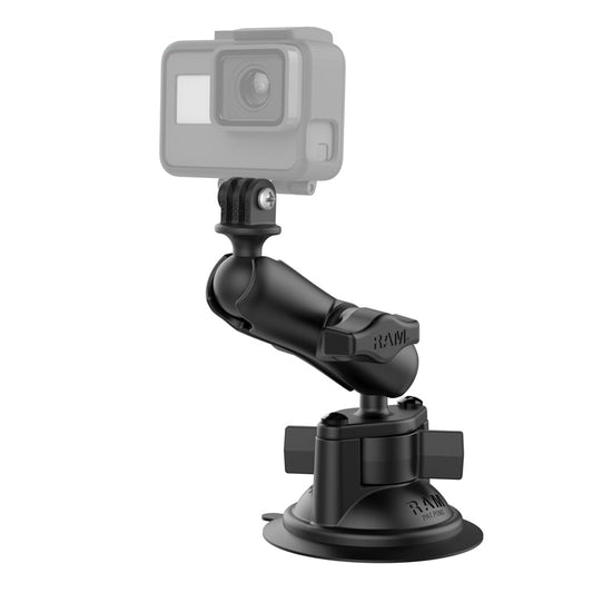 RAM Twist Lock Camera Mount w/ GoPro Adapter (RAM-B-166-GOP1)