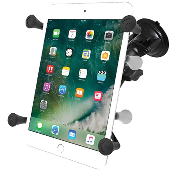 RAM Twist-Lock™ Suction Cup Mount with Universal X-Grip® Cradle for 7"-8" Tablets (RAM-B-166-UN8)